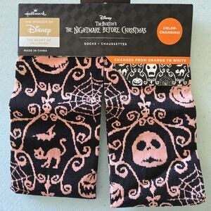 Disney Black and Orange Nightmare Before Christmas Socks